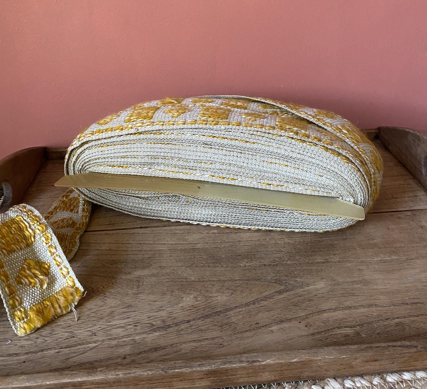 Vintage Woven Acrylic Upholstery Trim