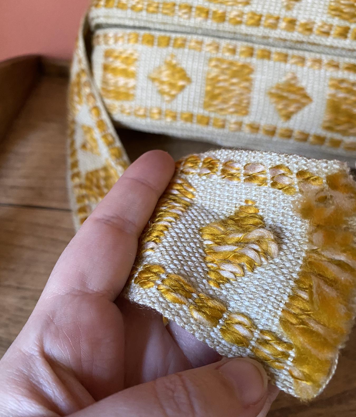 Vintage Woven Acrylic Upholstery Trim