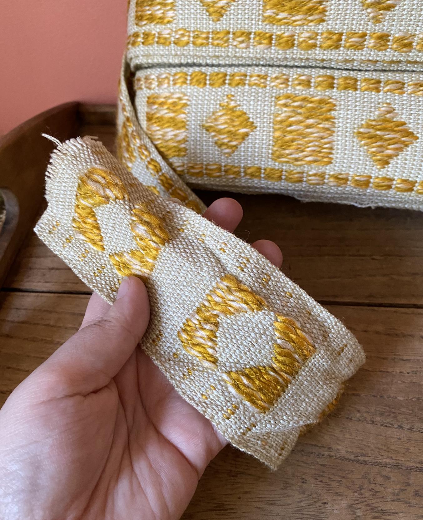 Vintage Woven Acrylic Upholstery Trim