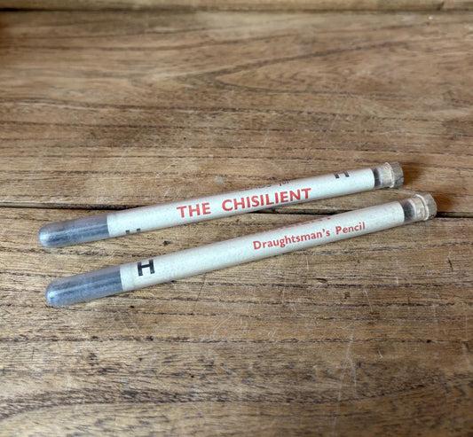 2 Glass Vials of Chisilent H Draughtsman's Lead for Mechanical pencil.