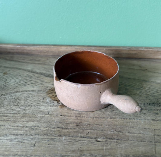Mini French Clay Pot with Handle