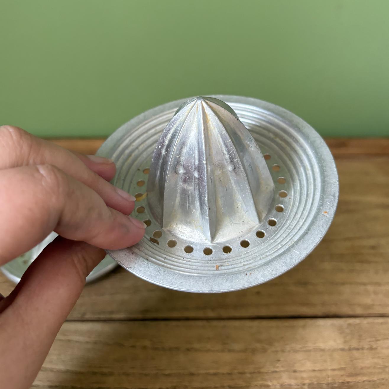 Two Aluminium Retro Juicers