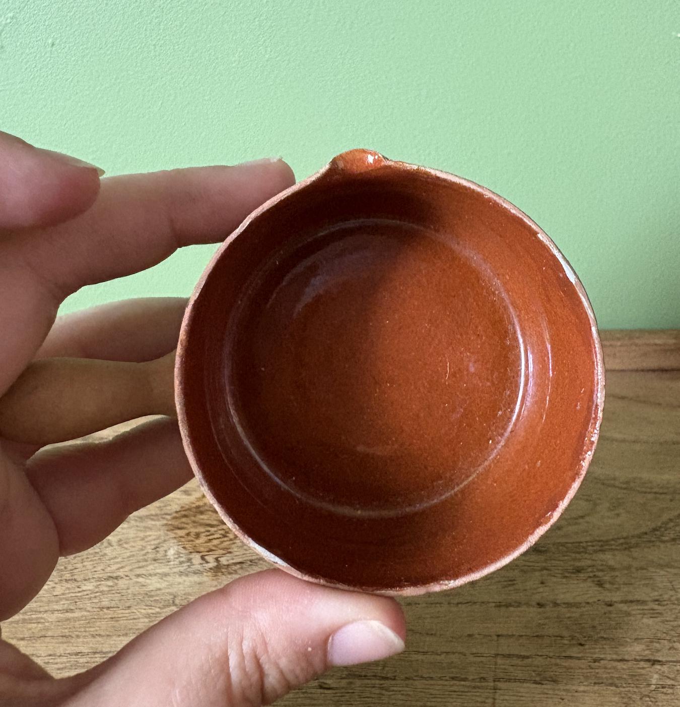 Mini French Clay Pot with Handle