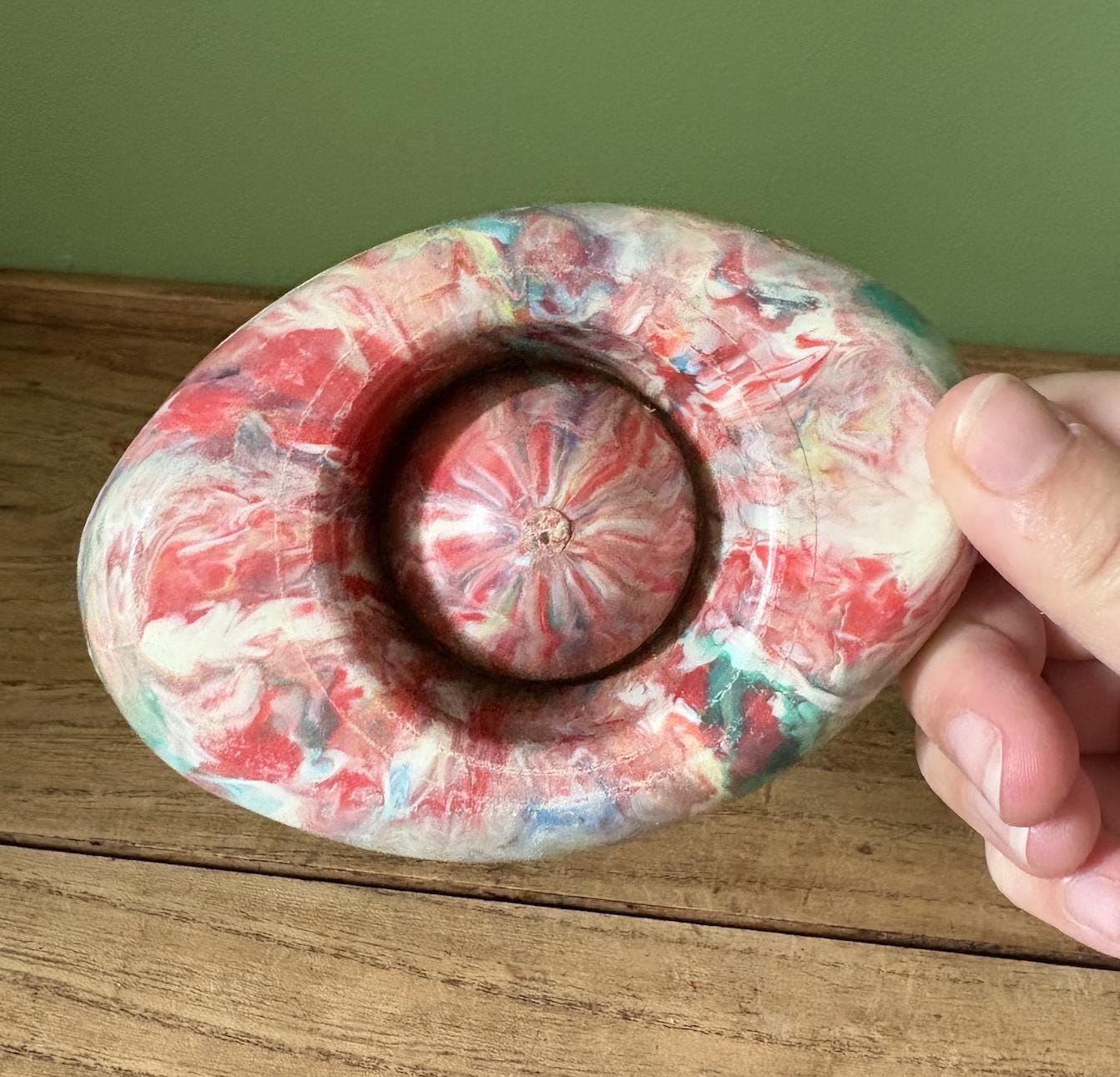 Rainbow TieDie Plastic Egg Cup