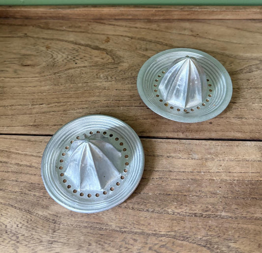 Two Aluminium Retro Juicers