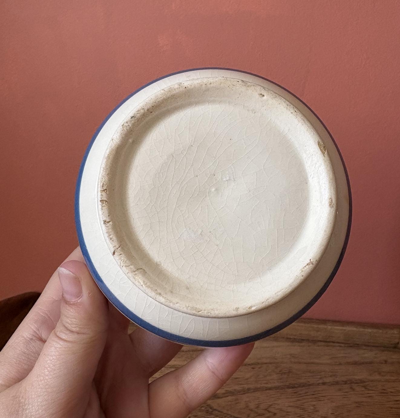 Sadler Style Blue and White Sugar Bowl