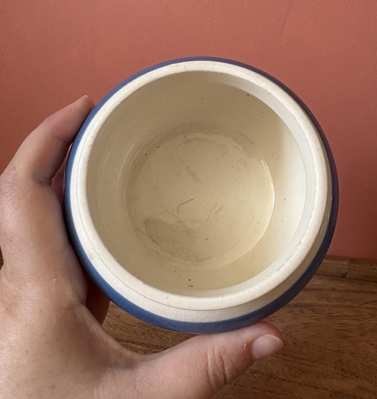 Sadler Style Blue and White Sugar Bowl