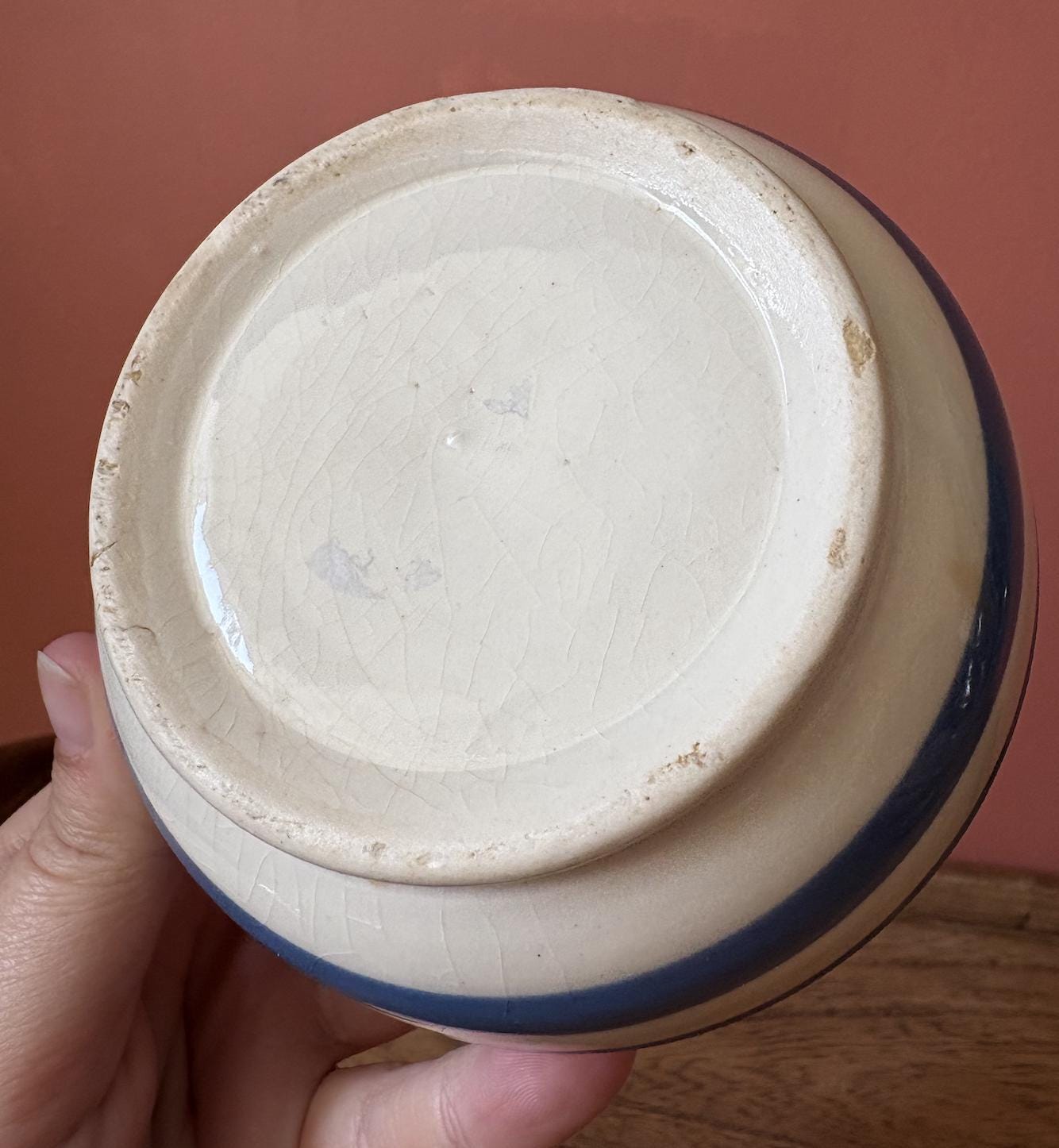 Sadler Style Blue and White Sugar Bowl