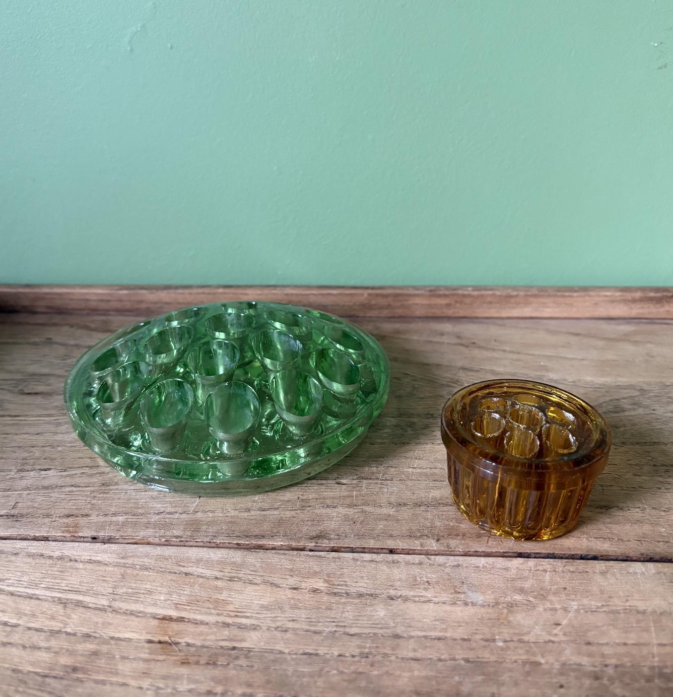Glass Flower Frog Selection