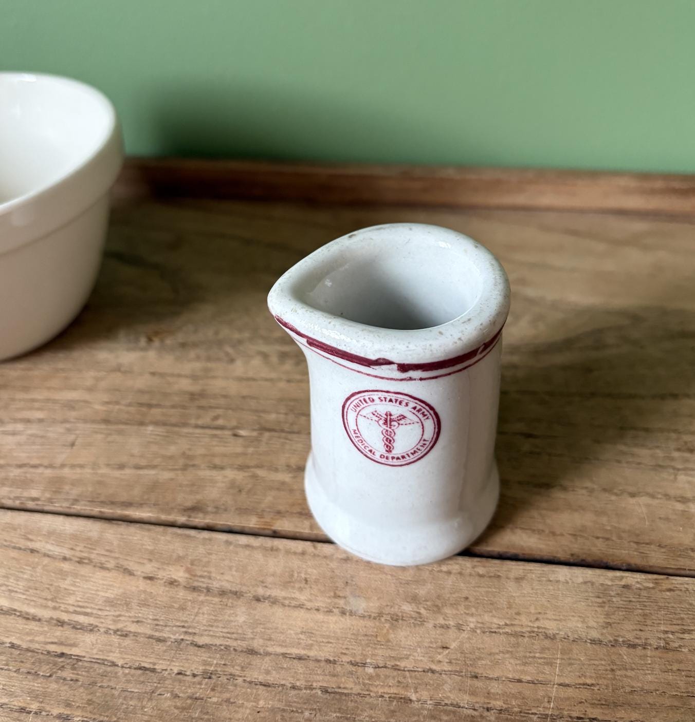 Vintage US Army Medical Department Individual Creamer