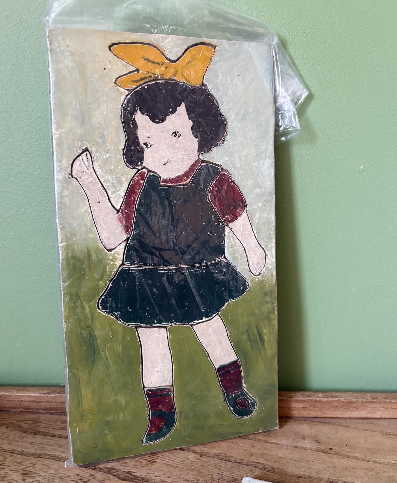 Pair of French Painted Wooden Children's Puzzles