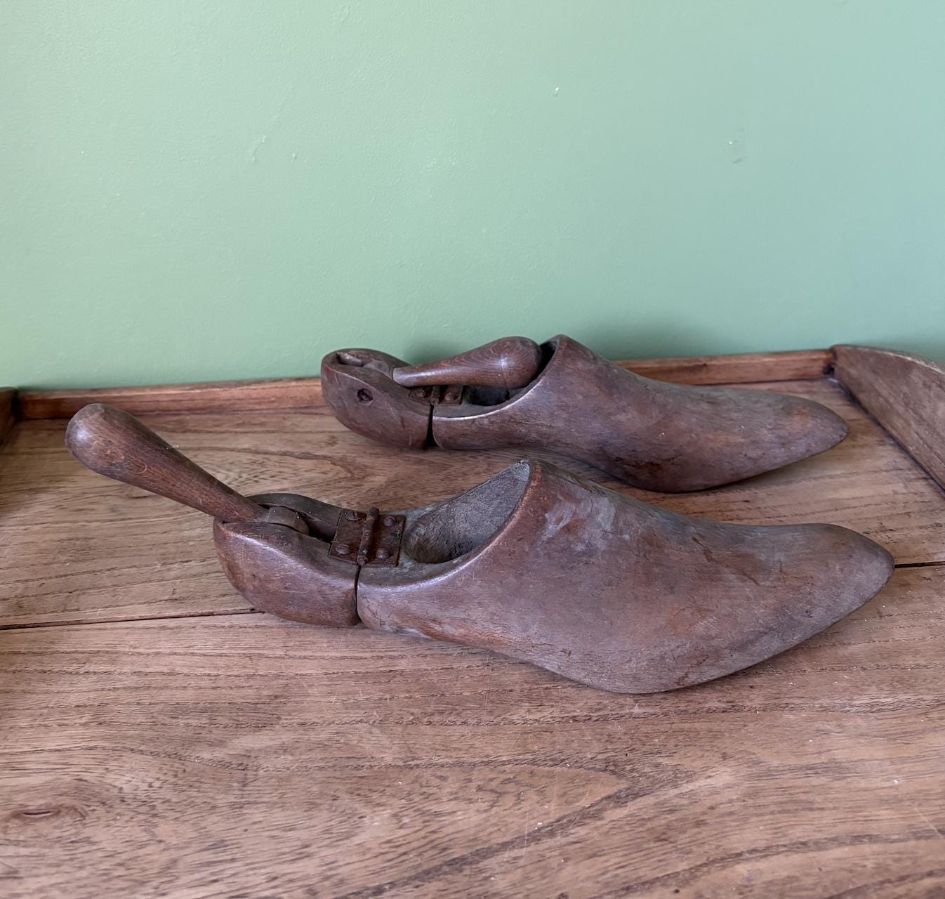 Folding Antique Wooden Shoe Lasts | Stretchers
