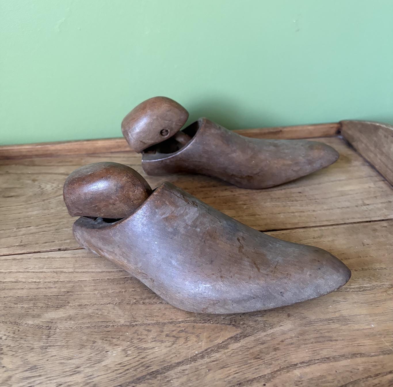 Folding Antique Wooden Shoe Lasts | Stretchers