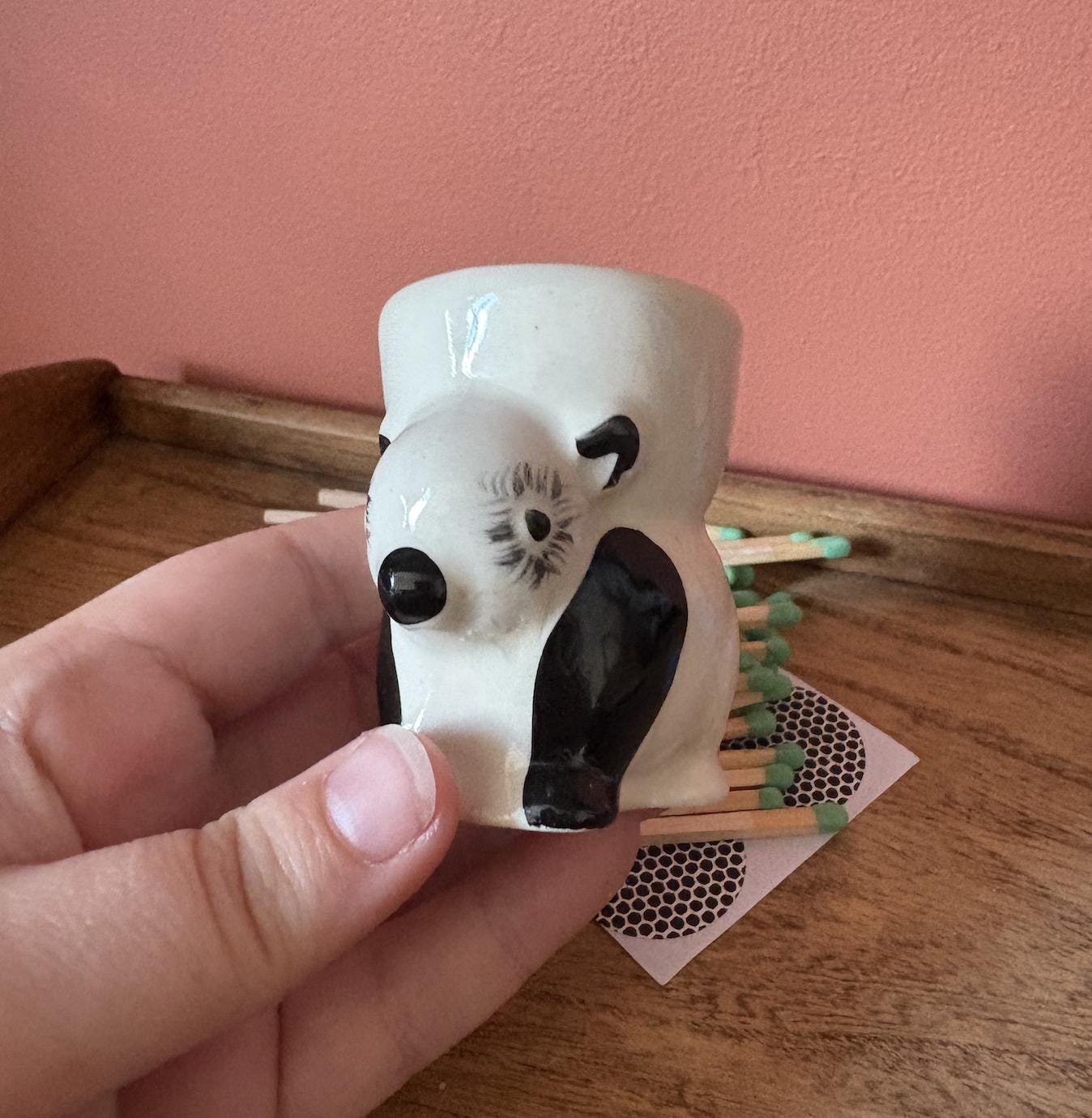 Kitsch Panda Egg Cup - Match Holder