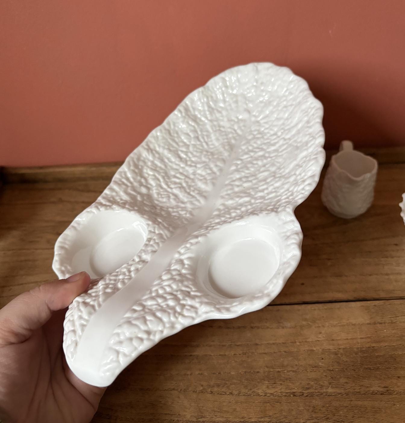 Spode White Cabbage Berry Serving Platter Set