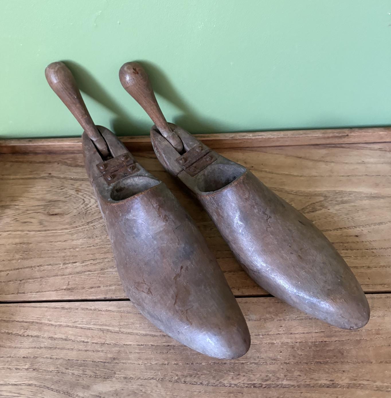 Folding Antique Wooden Shoe Lasts | Stretchers