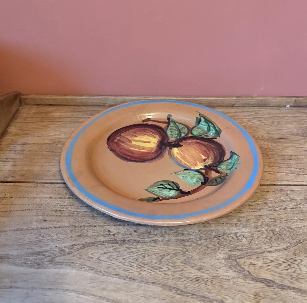 Handmade & painted Fruit Design Plate from Malta