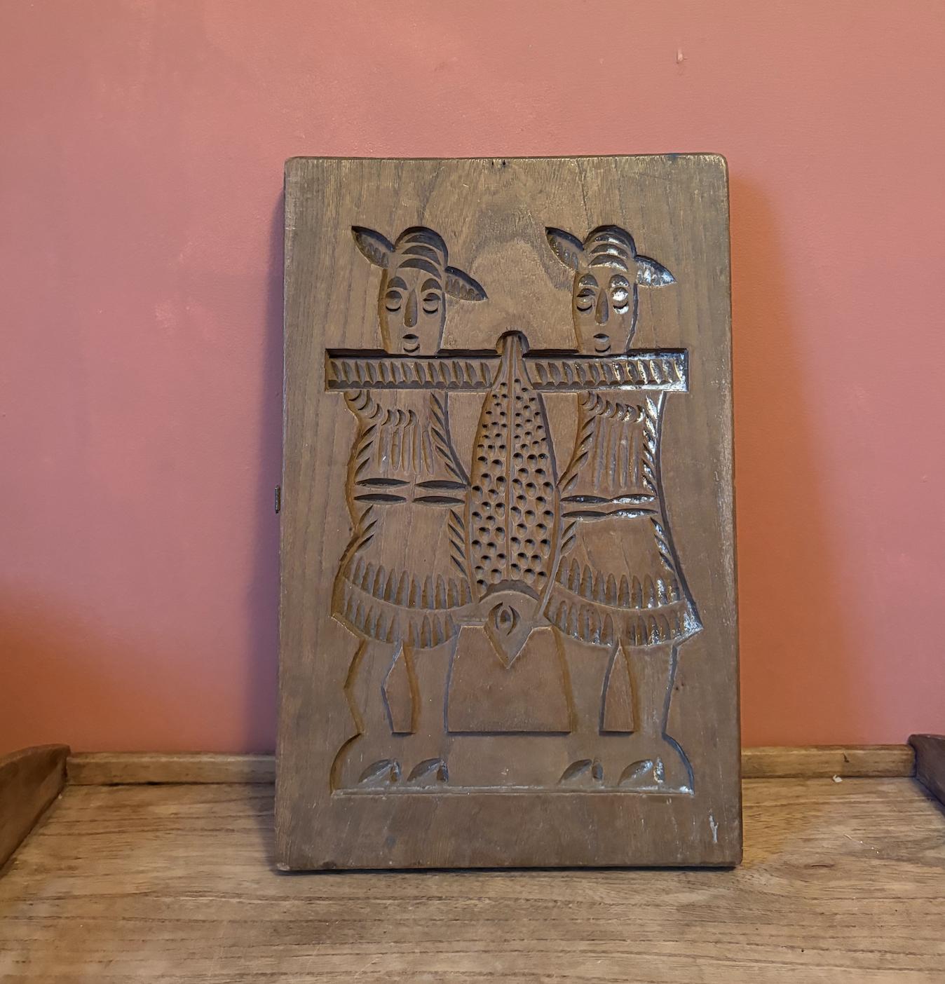 Double Sided Wooden Speculoos / Gingerbread Baking Mould
