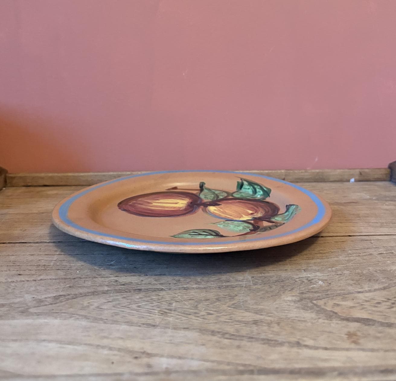 Handmade & painted Fruit Design Plate from Malta