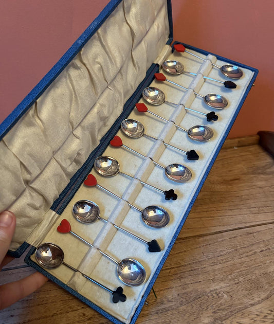 Set of 12 EPNS Coffee Suit Spoons