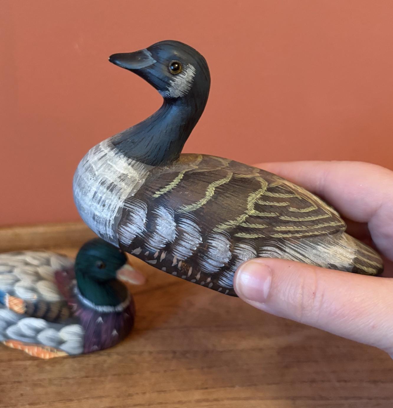 Two Ceramic Hand Painted Ducks