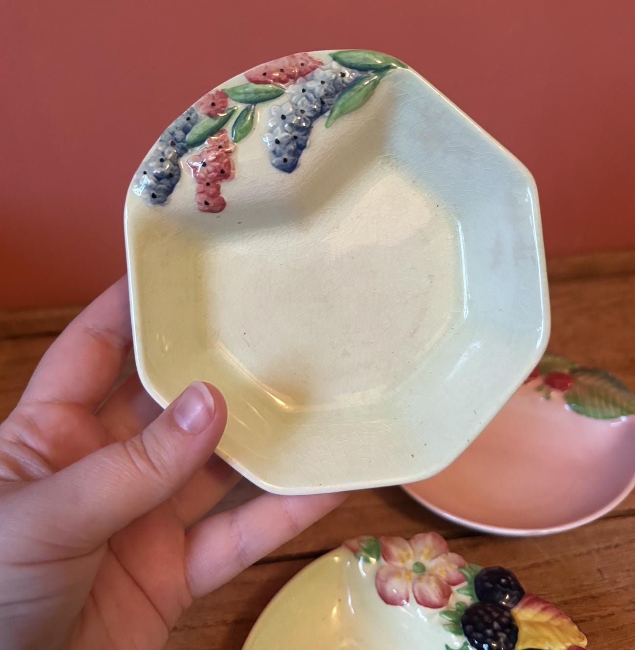 Trio of Carlton Ware Preserve Dishes