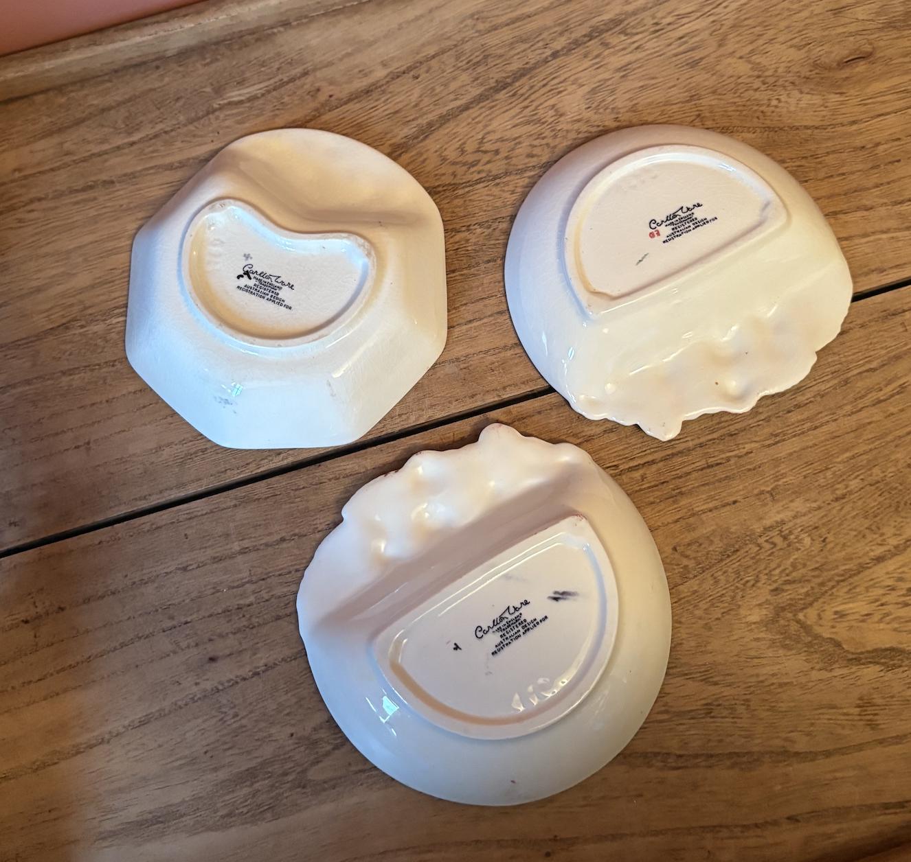 Trio of Carlton Ware Preserve Dishes