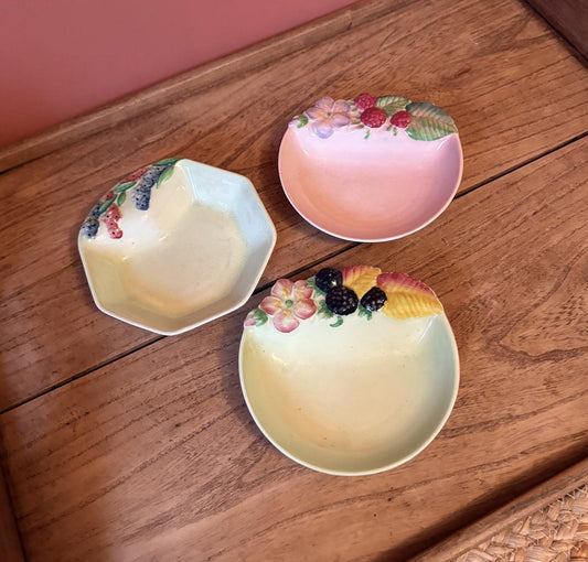 Trio of Carlton Ware Preserve Dishes