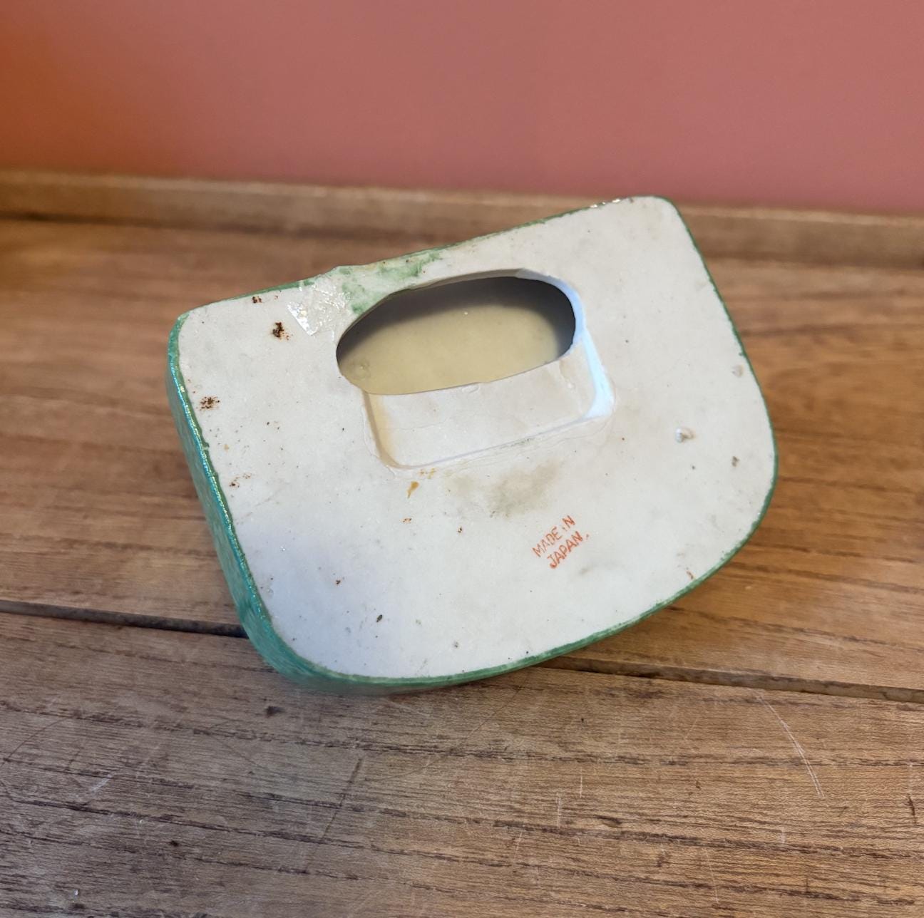 Japanese Two Chicks Ceramic Ashtray