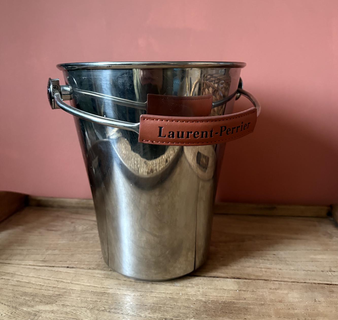 Laurent Perrier Champagne Ice Bucket with Leather handle