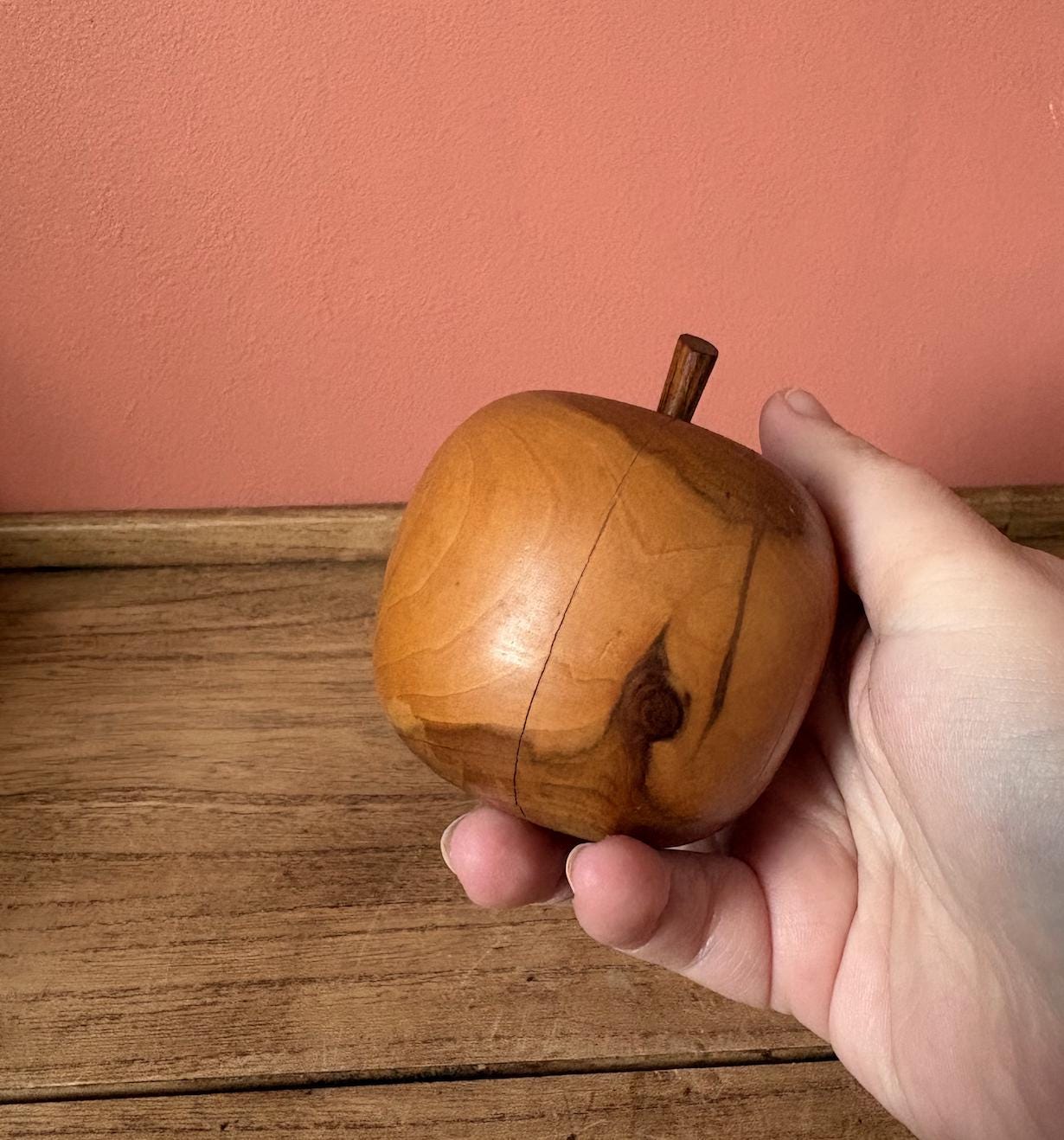 Wooden Turned Apple