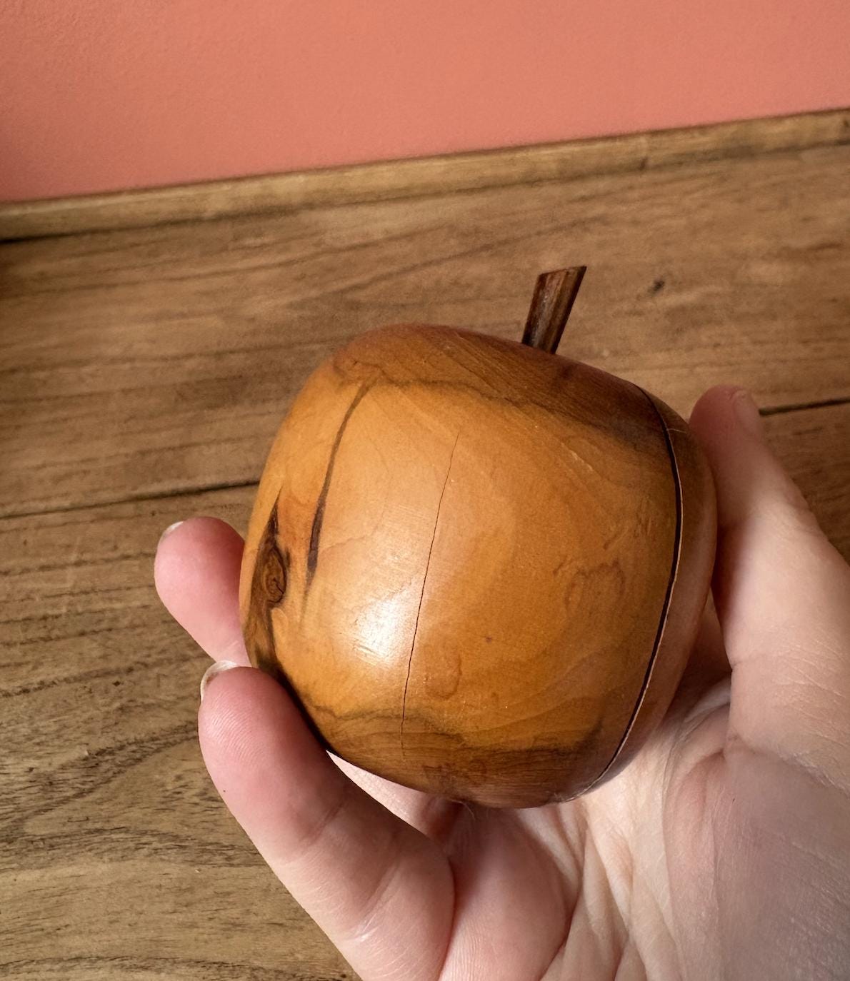 Wooden Turned Apple