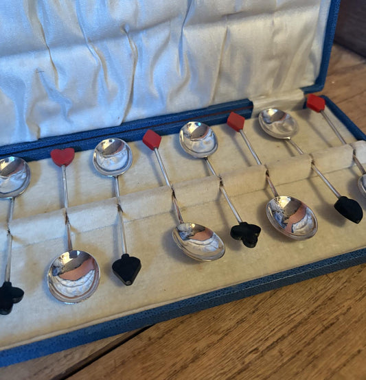Set of 12 EPNS Coffee Suit Spoons