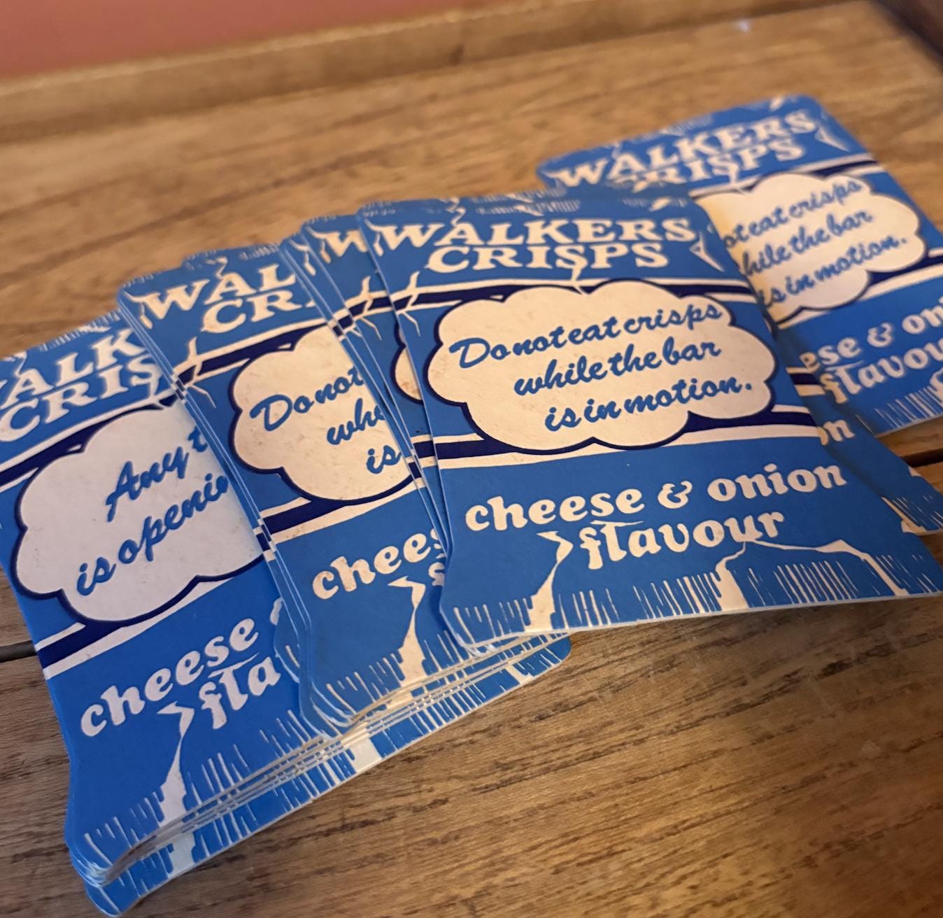 x18 Walkers Crisps Cardboard Bar Coasters