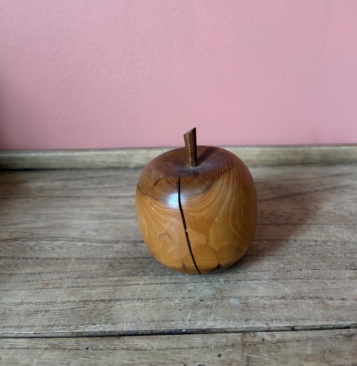 Wooden Turned Apple