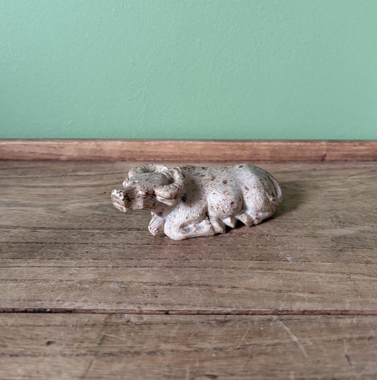 Hand carved Soapstone Water Buffalo