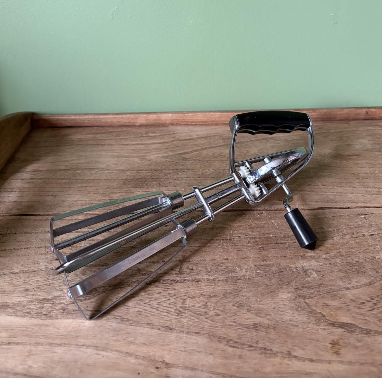 Japanese Stainless Steel Hand Crank Whisk
