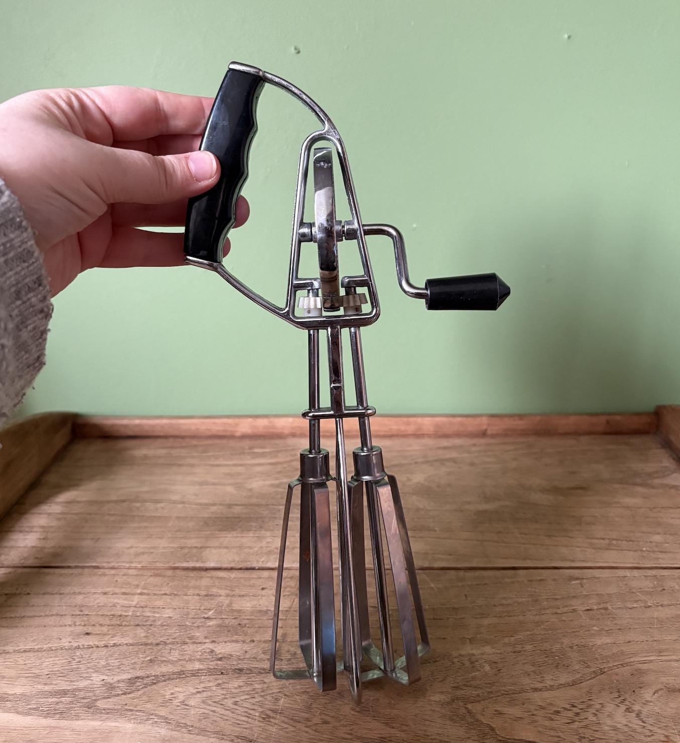 Japanese Stainless Steel Hand Crank Whisk