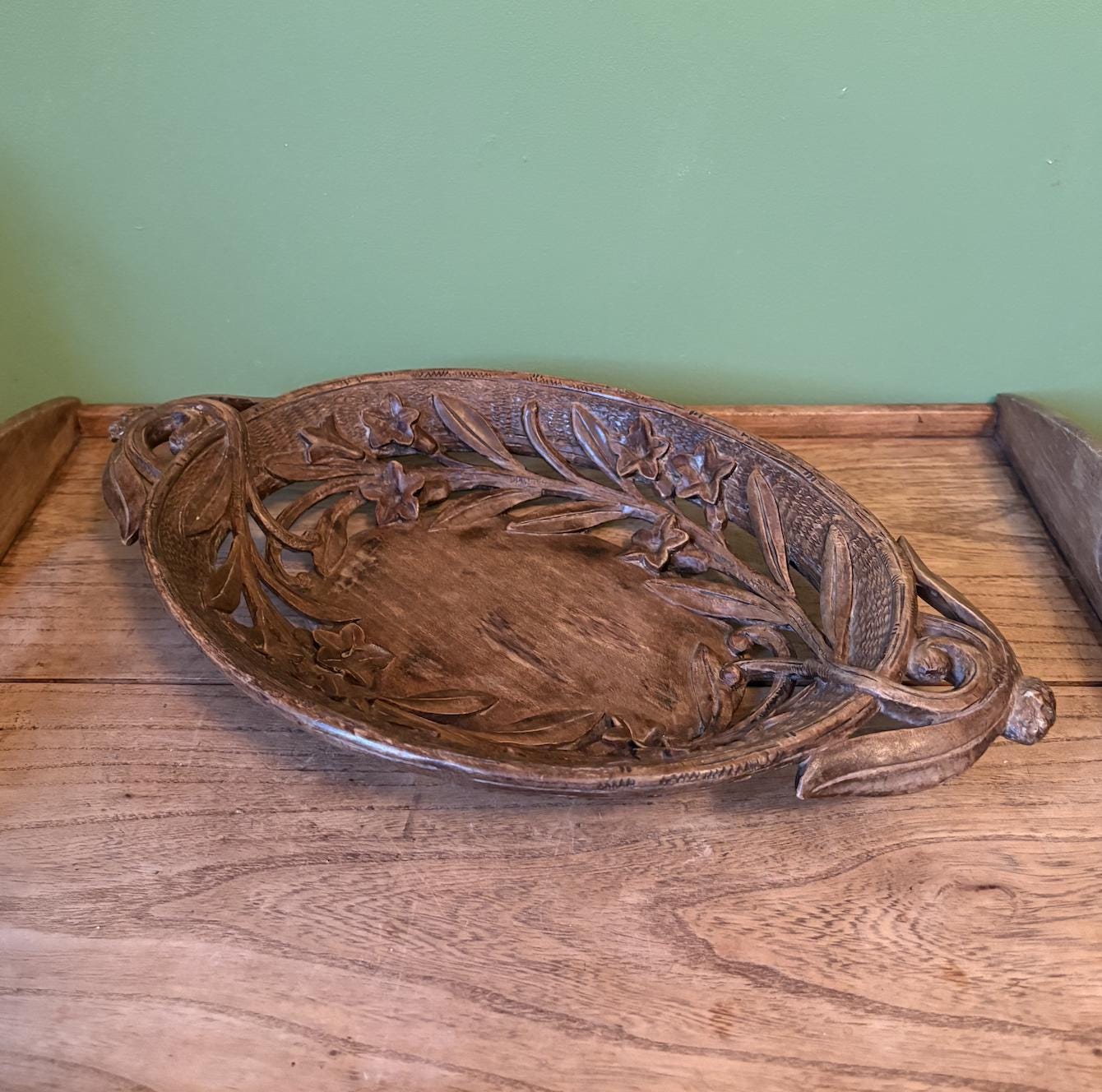 Hand Carved Black Forest Bread Basket