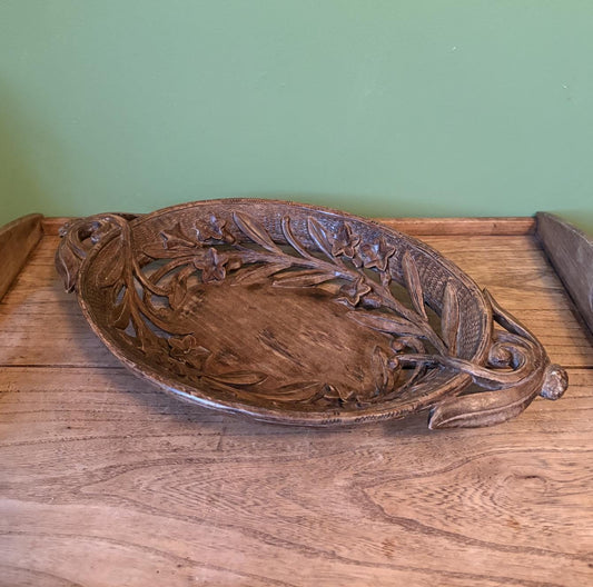 Hand Carved Black Forest Bread Basket