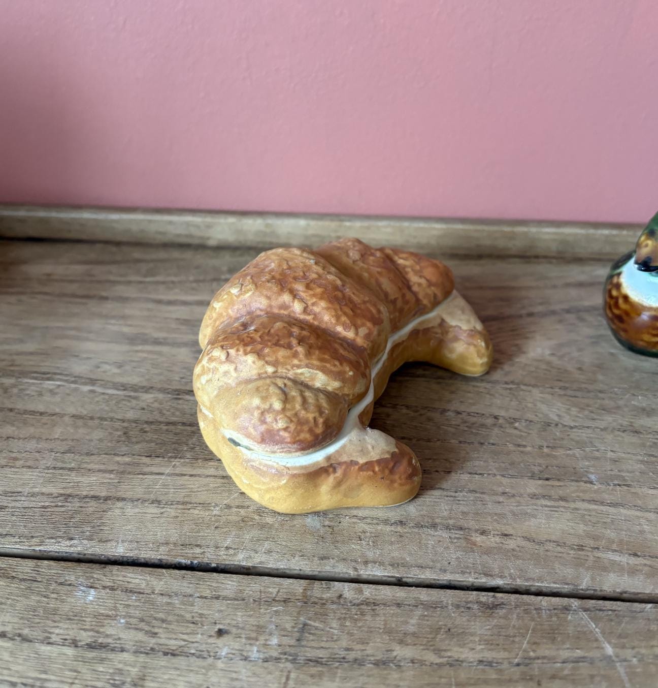 Ceramic Croissant Shaped Container