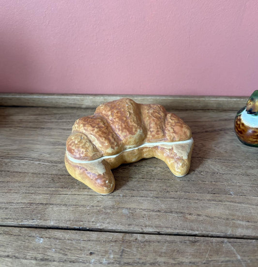 Ceramic Croissant Shaped Container