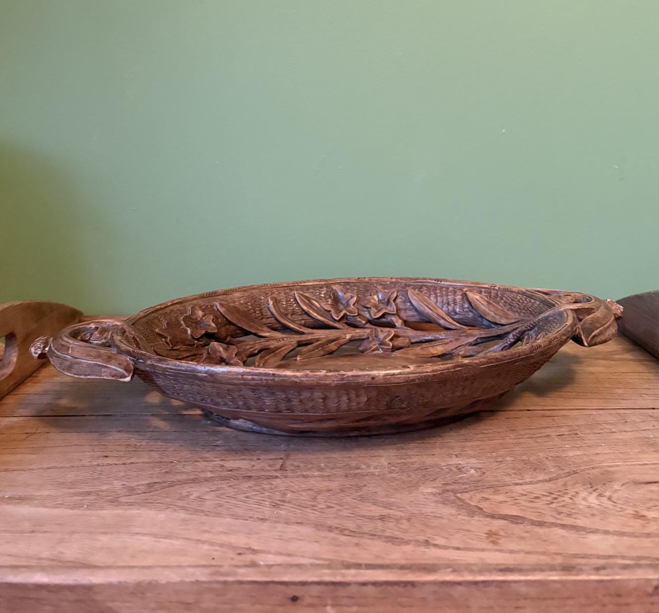 Hand Carved Black Forest Bread Basket