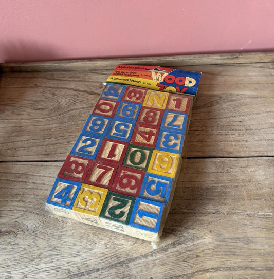 Vintage Wooden Alphabet Blocks