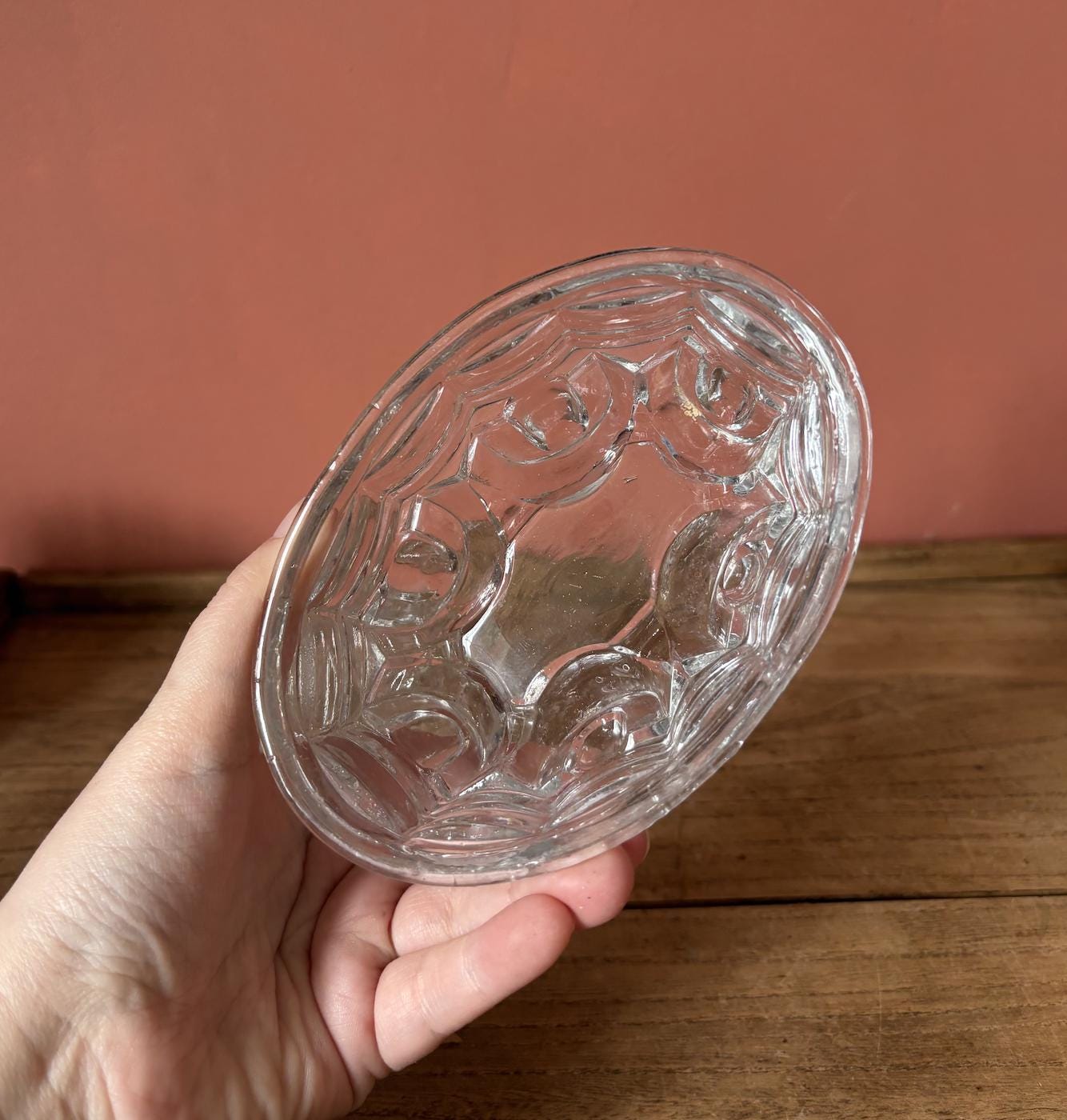 Two Small Glass Jelly Moulds