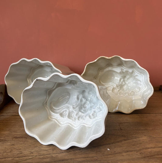 19th Century Ceramic Lion Jelly Moulds