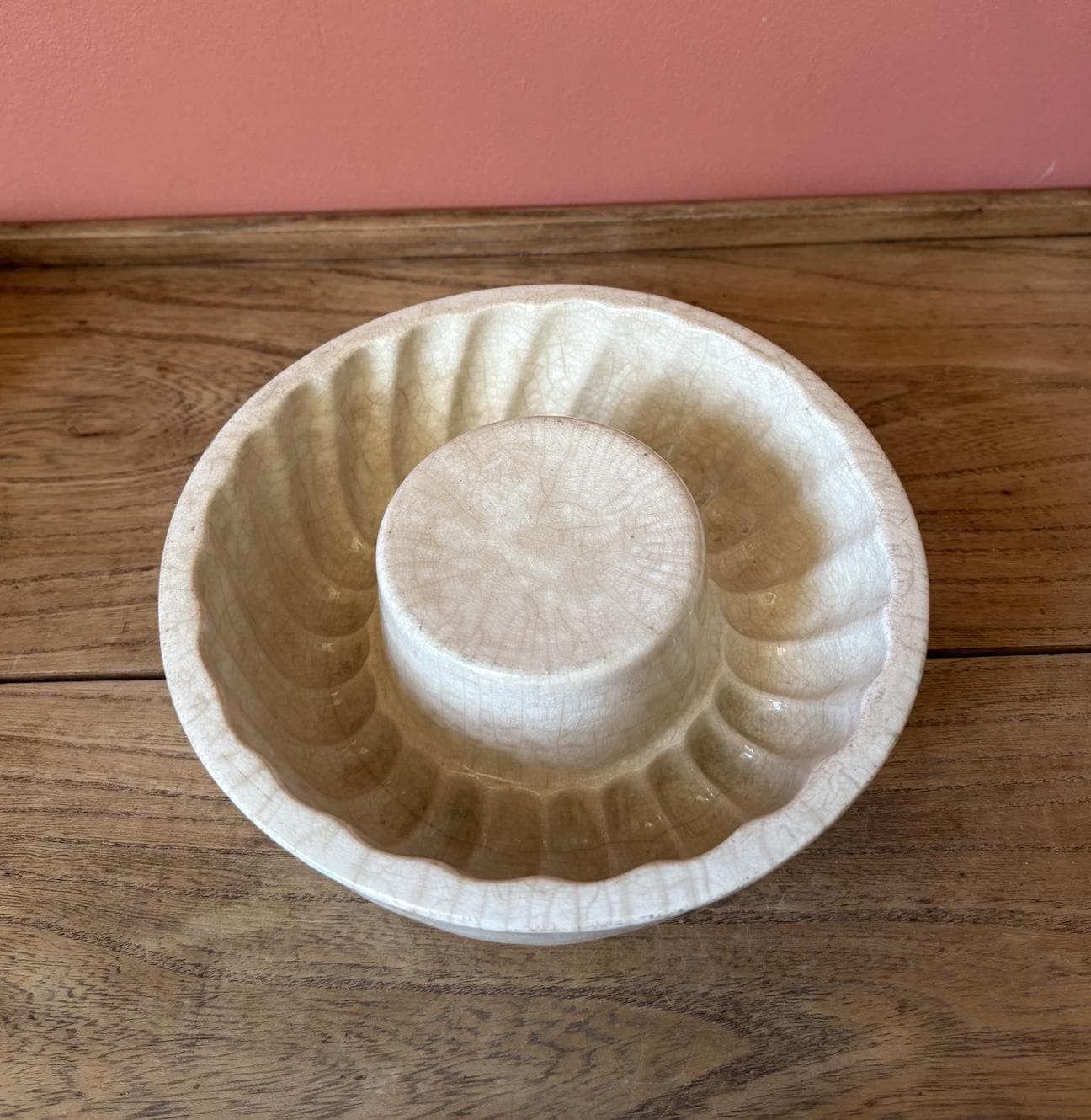 Ironstone Round Blancmange | Jelly Mould