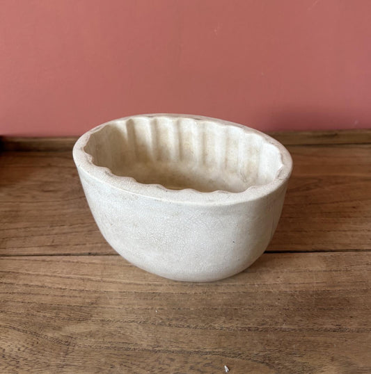 White Stoneware Jelly Mould