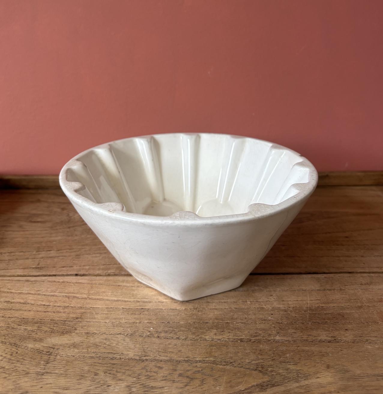 Rare Large Round Ceramic Jelly Mould