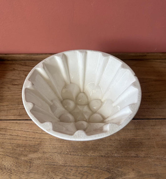 Rare Large Round Ceramic Jelly Mould